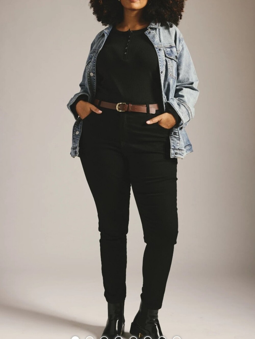 Universal Standard Siene High Rise Skinny Jeans In Jet Black